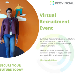 Provincial Security Virtual Recruitment Event 